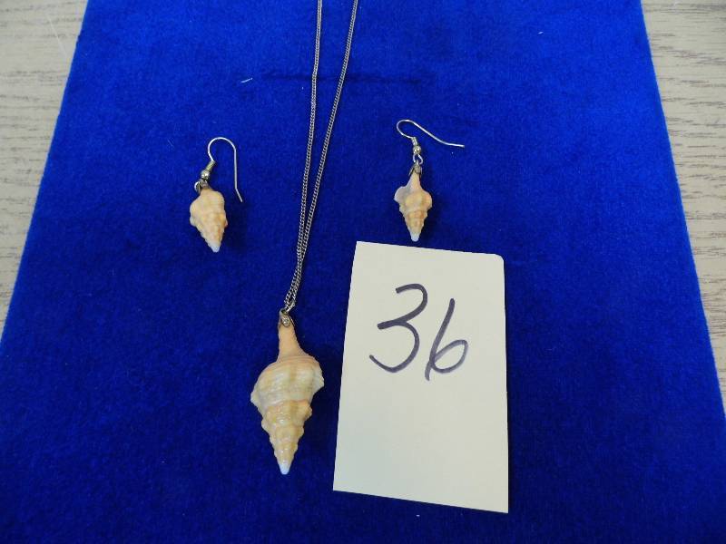 Shell Necklace w Earrings