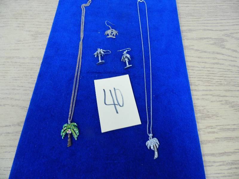 Palm Tree Necklaces & Earrings
