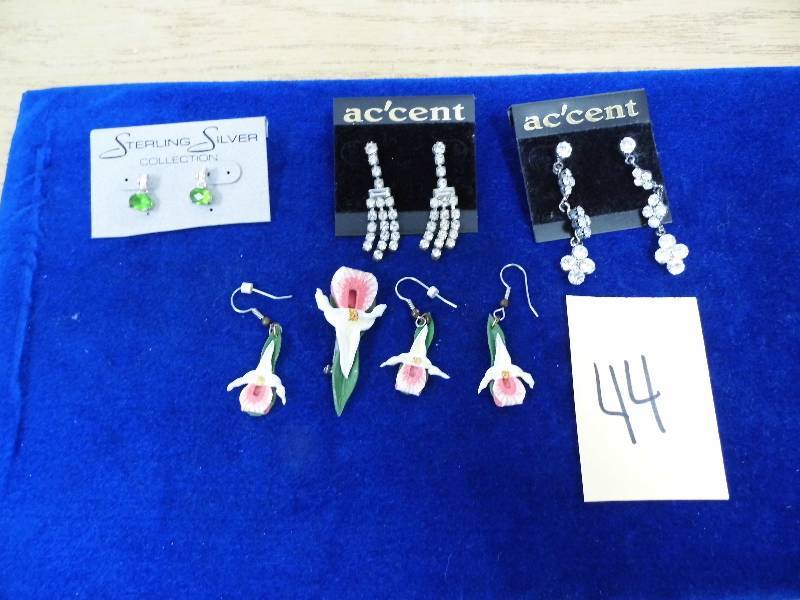 Pin & Earrings