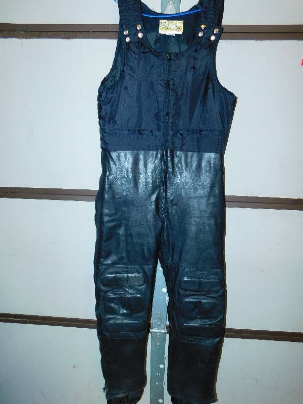 lot 41 image: Leather Skidoo Bibs - Size Medium