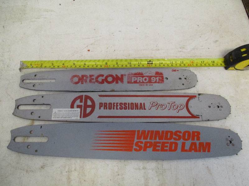 lot 11 image: 3 Chainsaw Bars