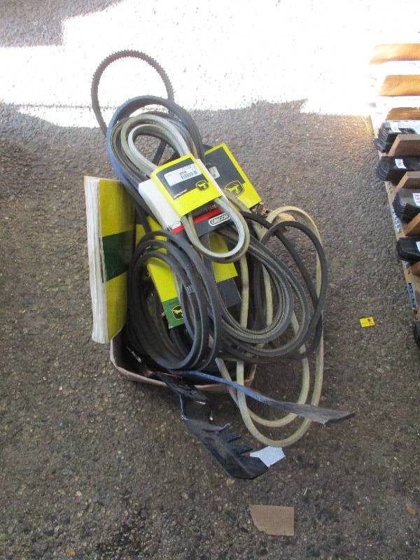 lot 76 image: Assorted Belts and Mower Blades