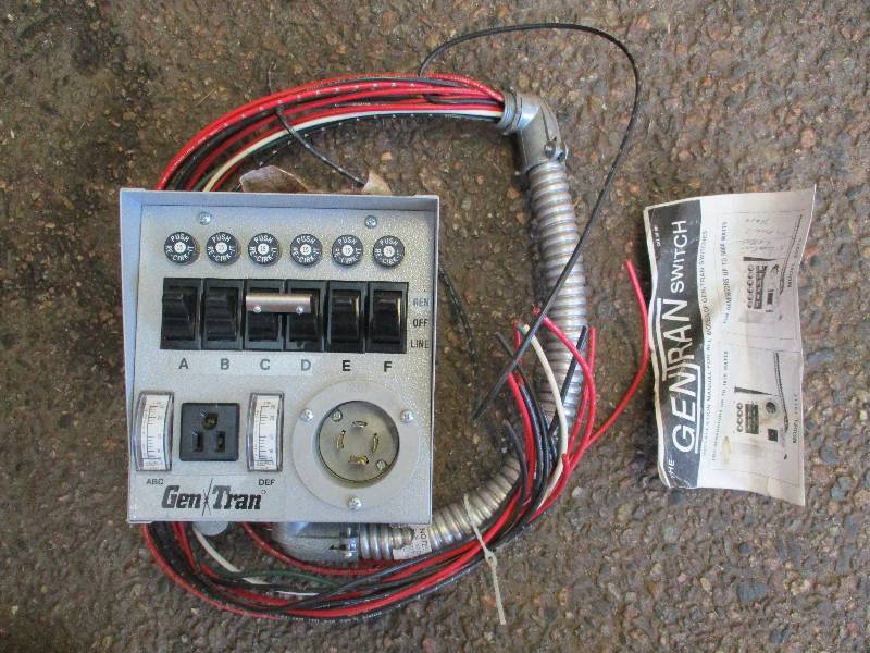 lot 100 image: GeneratorTransformer Switch