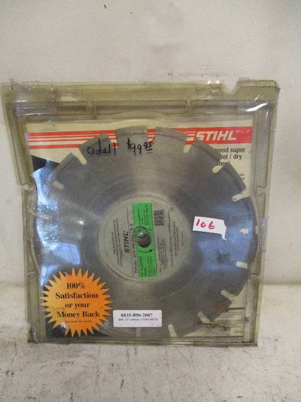lot 106 image: ConcreteStone Cutting Blades