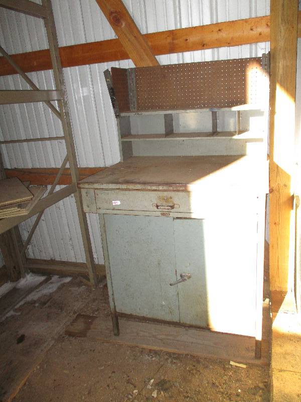 lot 180 image: Metal Tool CabinetBench