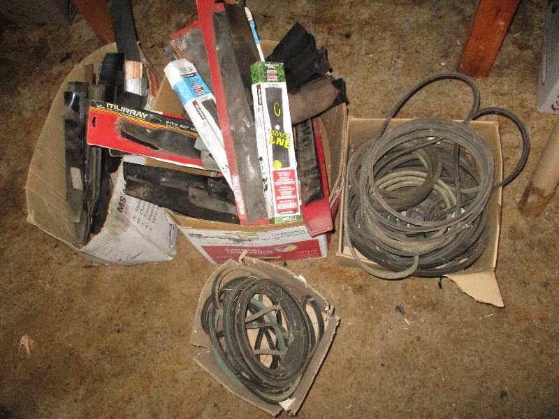 lot 214 image: Mower Blades and Belts