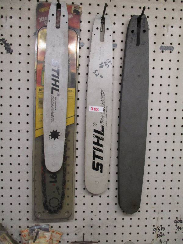 lot 386 image: Chainsaw Bars