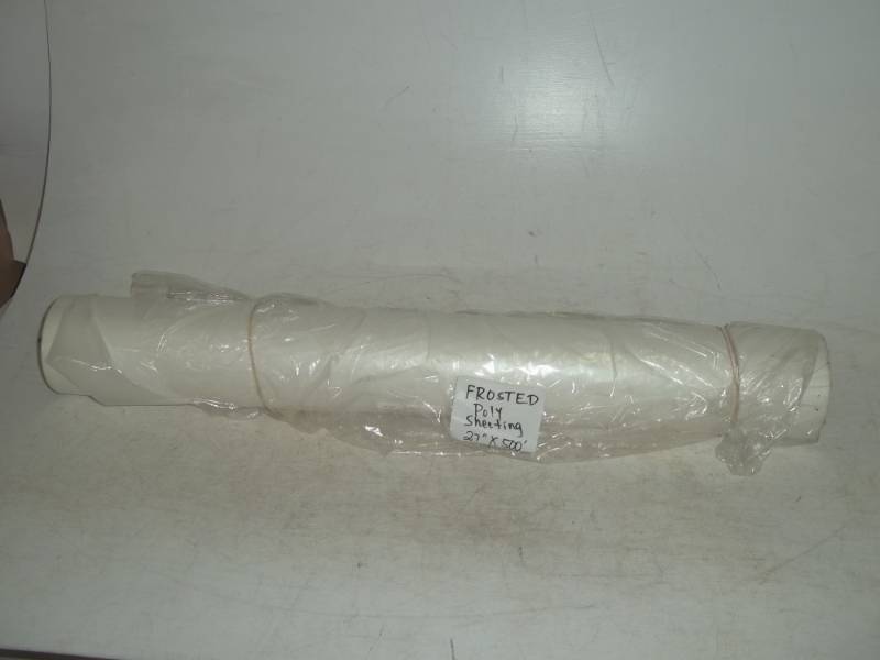 lot 35 image: Frosted Poly Sheeting 27 x 500