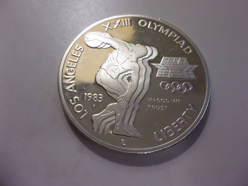 1983 S XXIII Olympiad LA One Dollar Silver Commemorative Unc