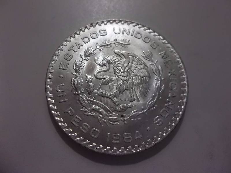 1964 Mexican Silver Peso .74 Oz