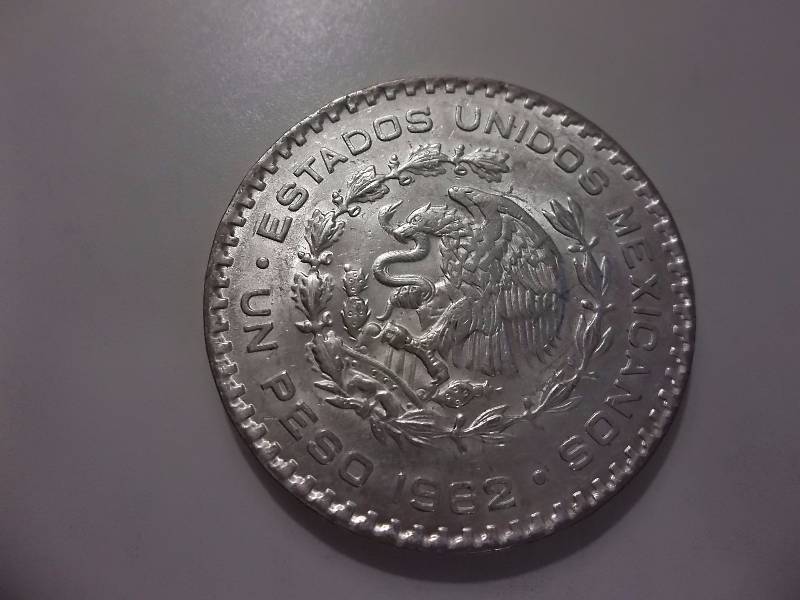 1962 Mexican Silver Peso .74 Oz