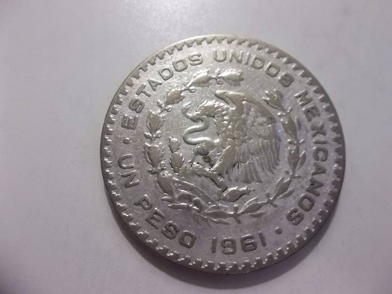 1961 Mexican Silver Peso .74 Oz