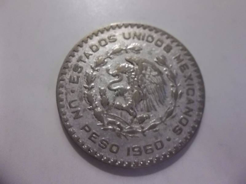 1960 Mexican Silver Peso .74 Oz