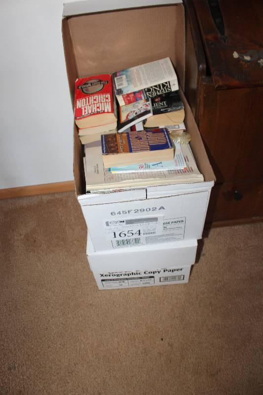 lot 1654 image: Lot of (2) Boxes of Books, Magazines