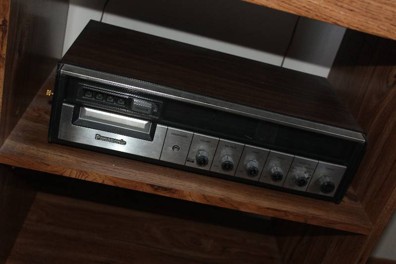 lot 1663 image: Stereo Equipment Including 2) Speakers AND 1) 8-Track Player w Tapes in Case