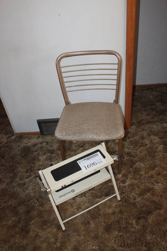lot 1696 image: Chair, Step Stool