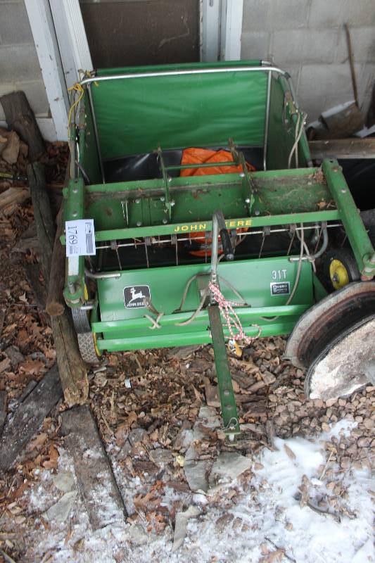 lot 1769 image: John Deere Lawn Sweeper