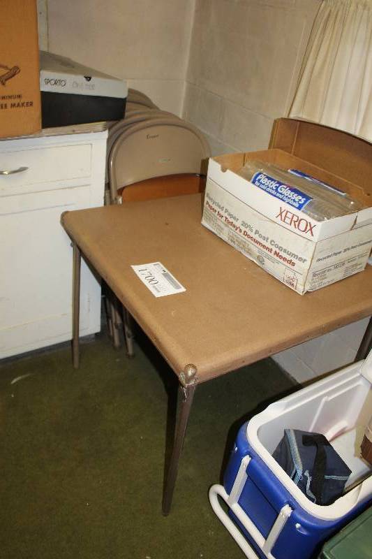 lot 1700 image: Lot of (9) Furniture Includes 1) Table AND 8) Chairs