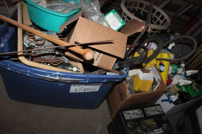 lot 1749 image: Lot of (2) Bins of Misc Tools