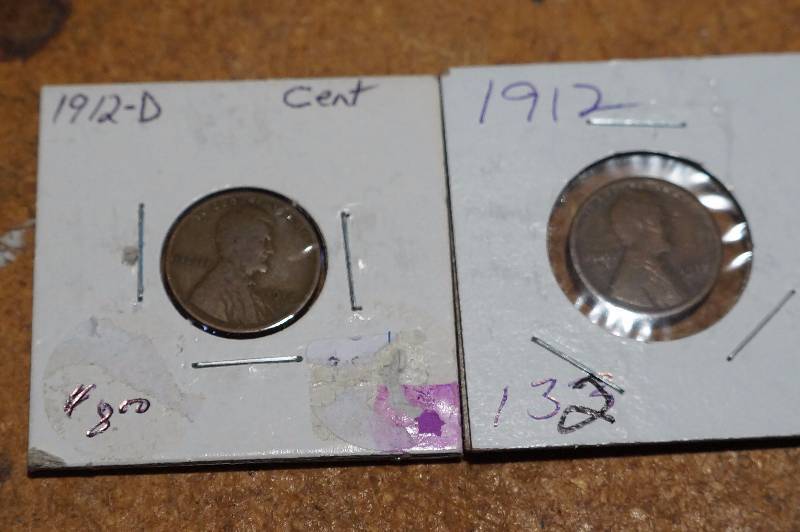 1912, 1912-D Lincoln Wheat Penny