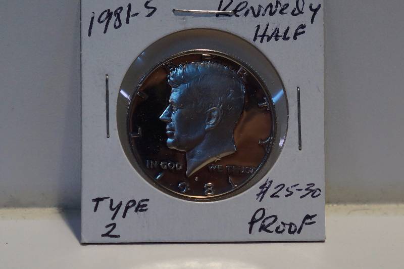 1982-S Type 2 Deep Cameo Proof Kennedy Half Dollar