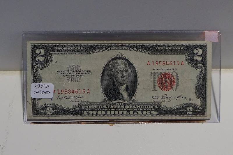 Series 1953 Red Seal $2 Dollar Note