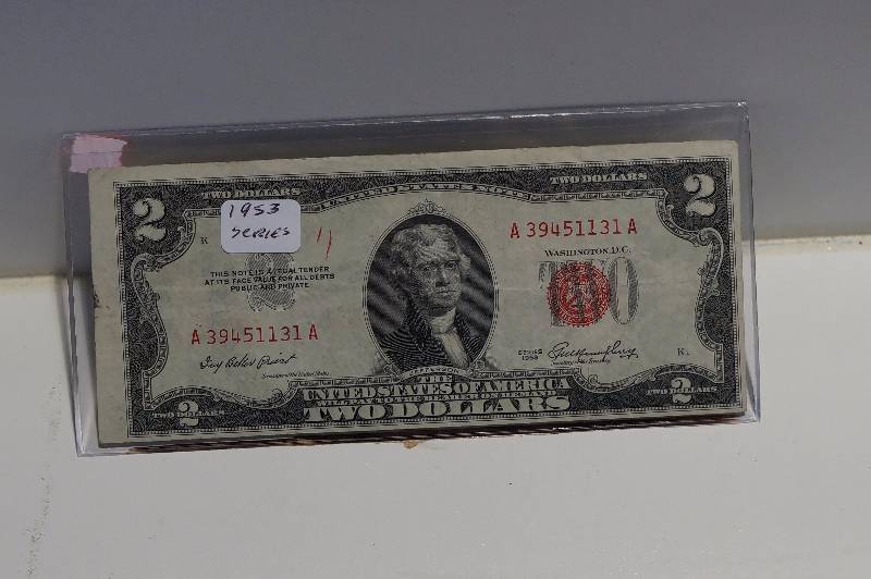 Series 1953 Red Seal $2 Dollar Note
