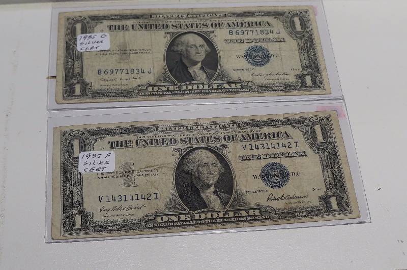 Series 1935-G & F $1 Silver Certificate