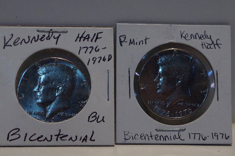 1776-1976 P&D Bicententennial Kennedy Half Dollar