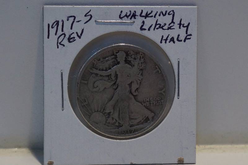 1917-S Reverse Walking Liberty Half Dollar