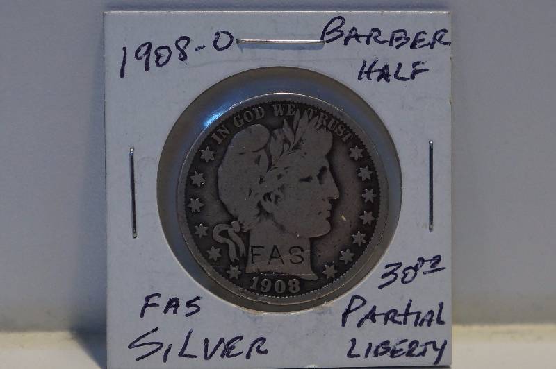 1908-O Barber Half Dollar
