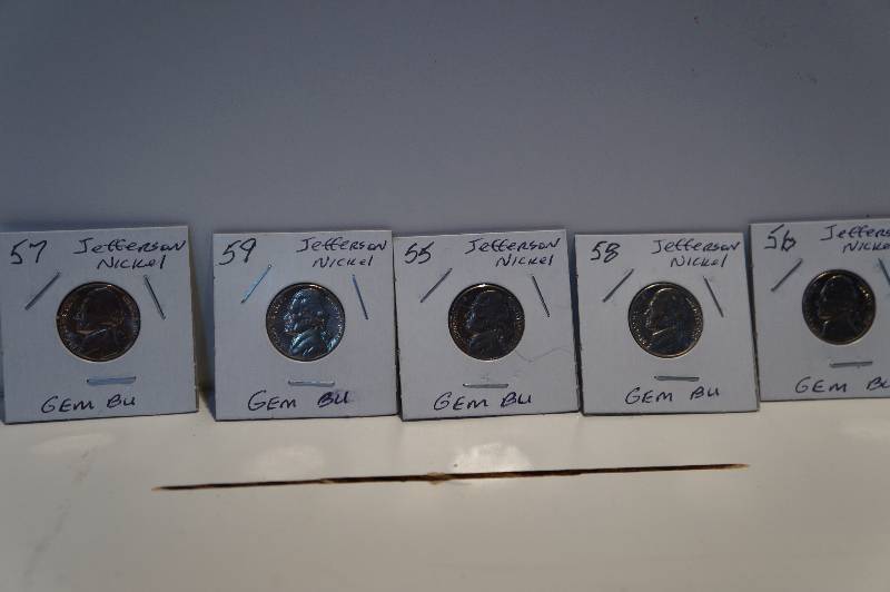 1955-1959 Uncirculated Jefferson Nickels