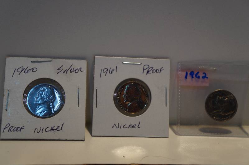 1960, 1961, 1962 Proof Jefferson Nickels