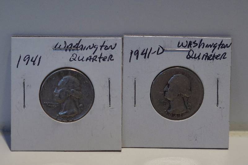 1941, 1941-D Washington Quarters