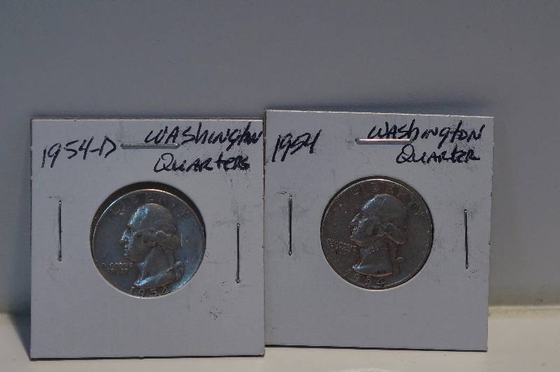 1954, 1954-D Washington Quarters