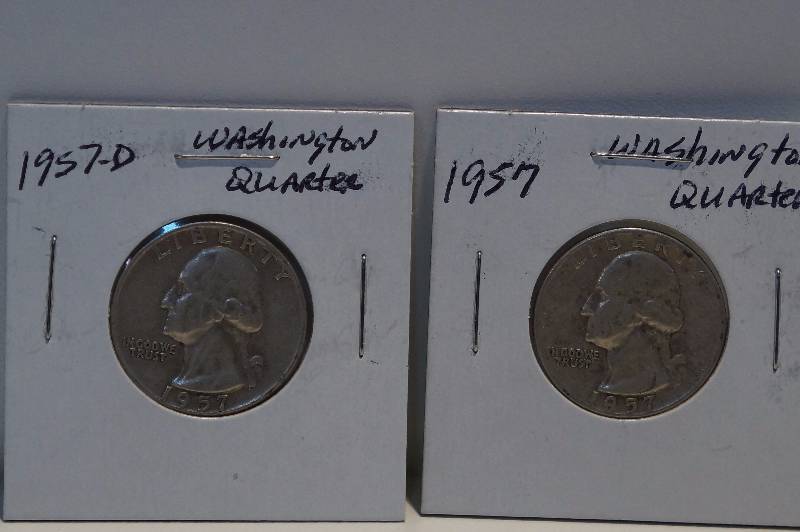 1957, 1957-D Washington Quarters