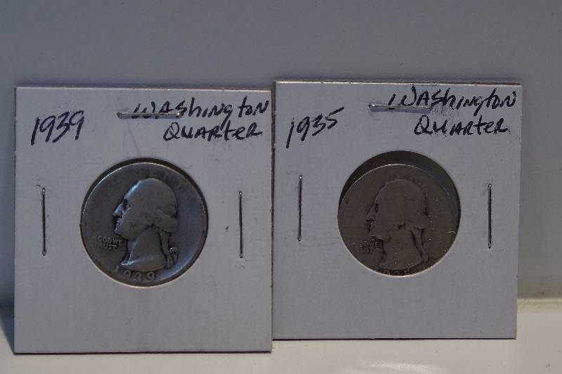 1935, 1939 Washington Quarters