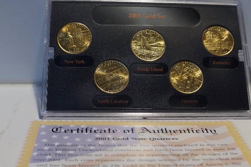2001 Gold Edition State Quarter Collection