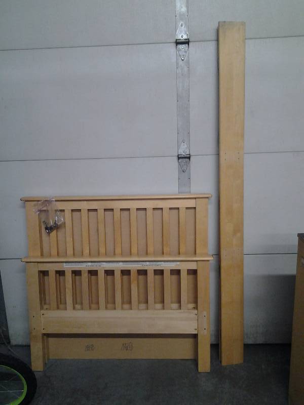 Twin Size Bed, Headboard, Footboard, Rails