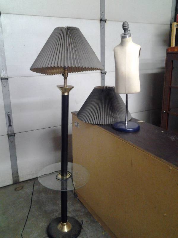 Foor Lamp With Shade, Small Mannequin, Other Mannequin