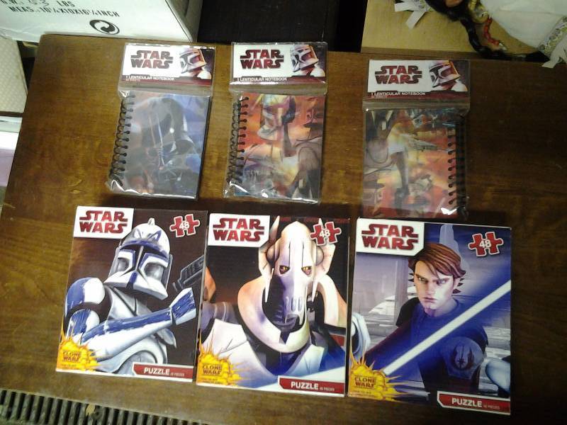 3-Star Wars Puzzles, 3-Star Wars Notebooks