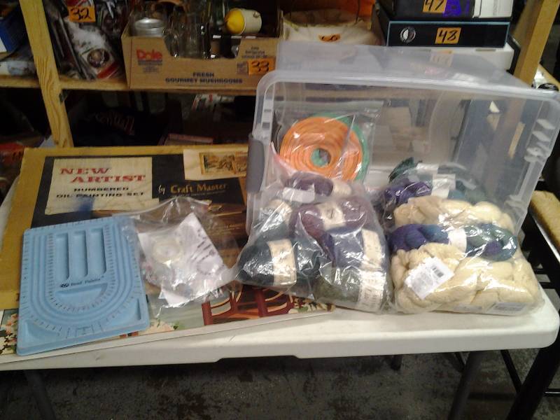 Beading &Craft Items New Skeins Of Yarn, (Wool & Other), Painting Set.