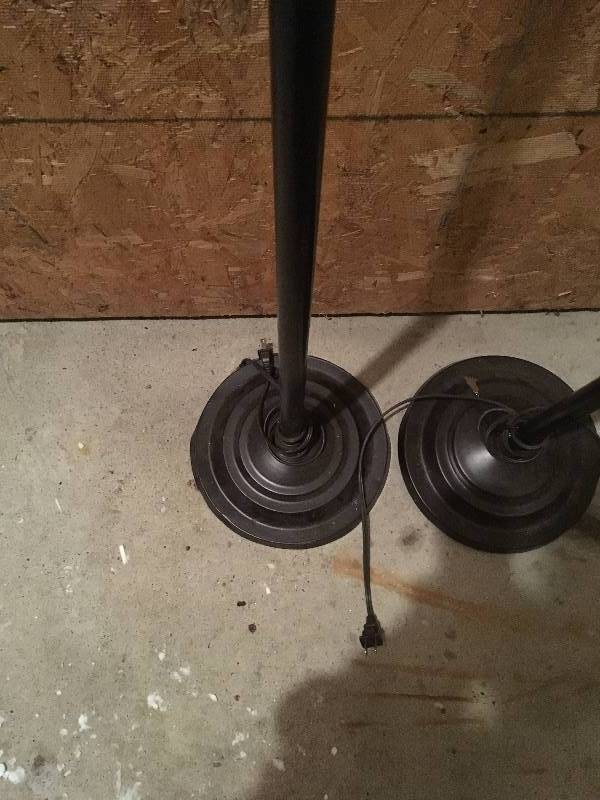 lot 85 image: Pair of Black Lamps