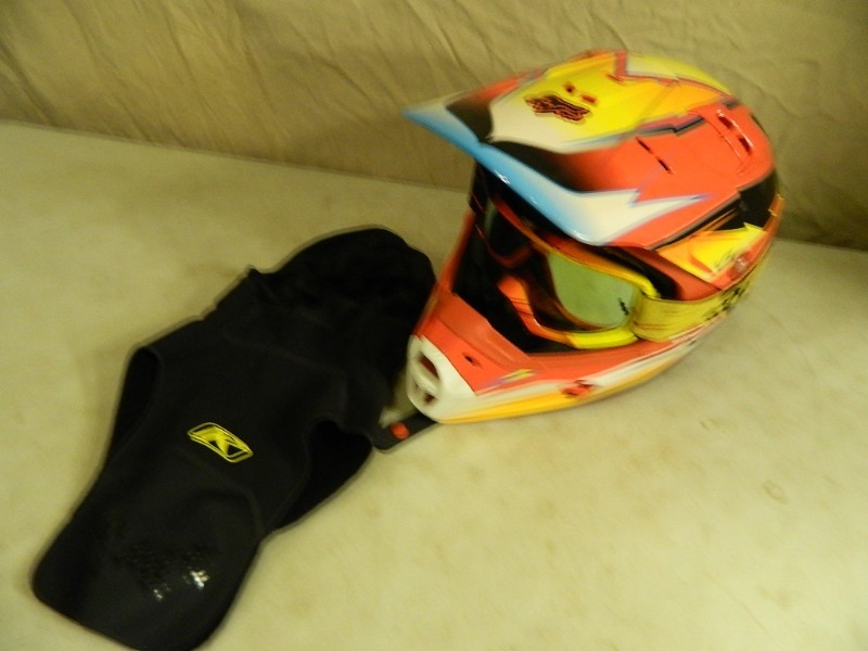 lot 11 image: Fox Racing Helmet with Accessories