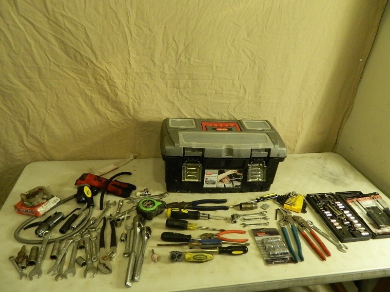 lot 53 image: Toolbox with Tools