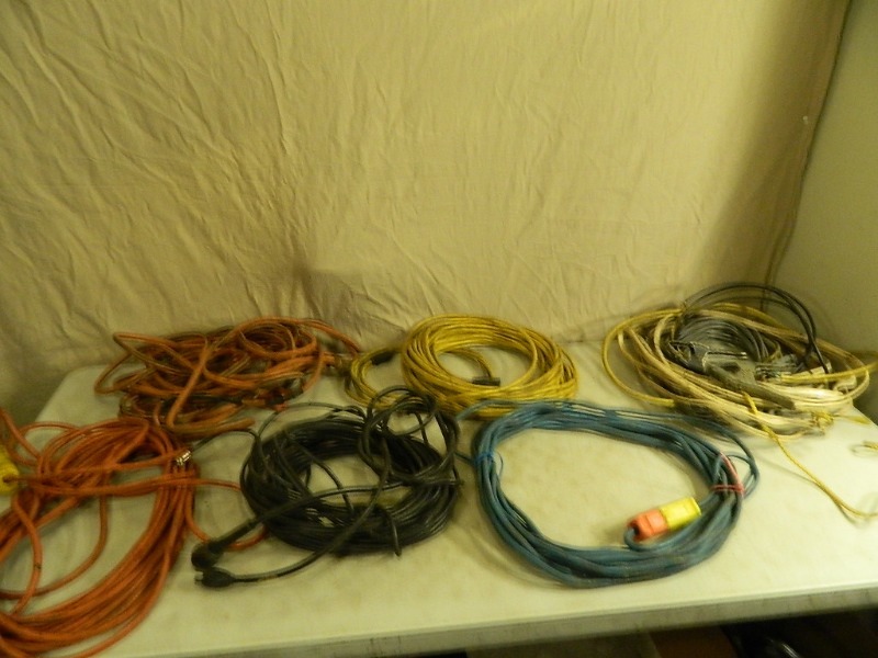 lot 72 image: Extension Cords, Romex Wire, and More