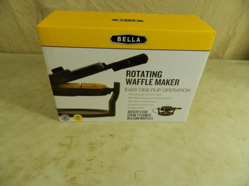 lot 96 image: New Bella Waffle Maker