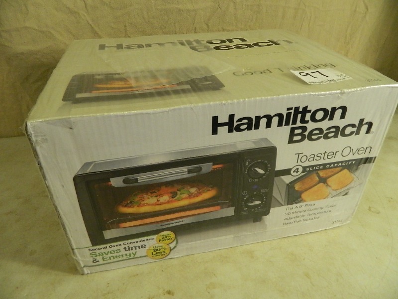 lot 97 image: New Hamilton Beach Toaster Oven