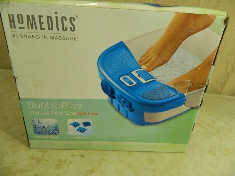 lot 117 image: New Homedics Deluxe Foot Spa