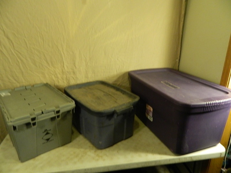 lot 156 image: 3 Totes with Lids